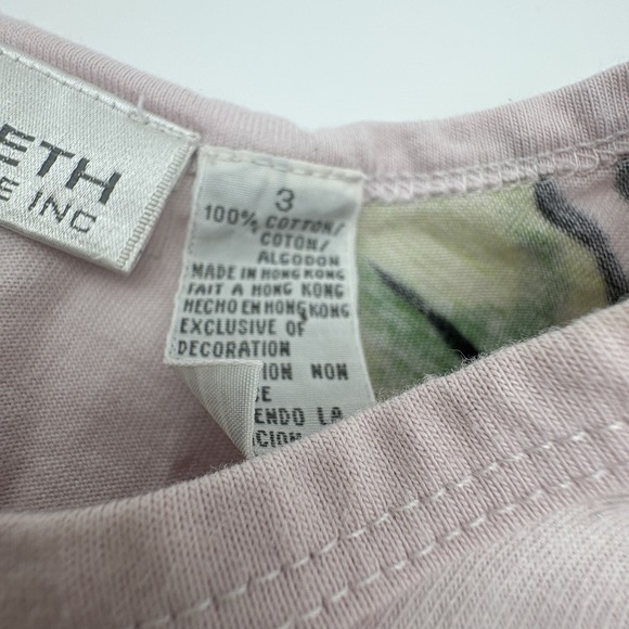 Vintage Elisabeth Shirt Womens 3 Multicolor Floral Beaded Short Sleeve Tee - Picture 6 of 8